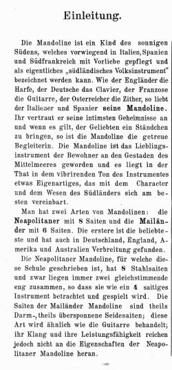 Einleitung - Behandlung der Mandoline - Mandolinenschule von A. Ruthe