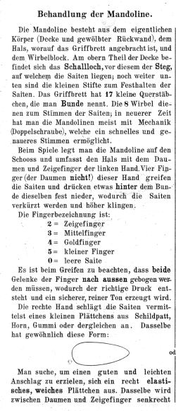 Einleitung - Behandlung der Mandoline - Mandolinenschule von A. Ruthe